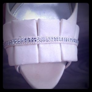 New White Dress Shoes with a Sparkel Accent